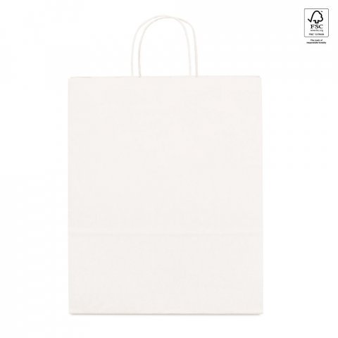 GRANT. Papir kraftpapir taske (100 g/m&sup2;) - Hvid