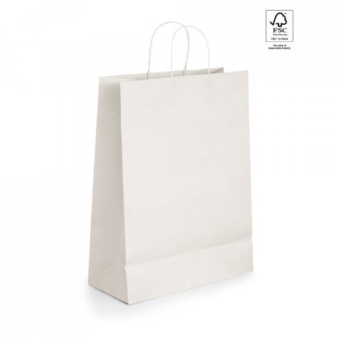 GRANT. Papir kraftpapir taske (100 g/m&sup2;) - Hvid