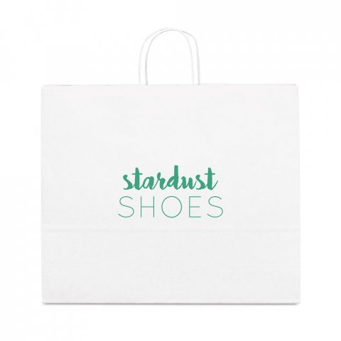 KELLY. Papir kraftpose (100 g/m&sup2;) - Hvit