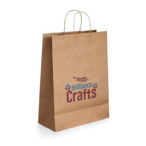 ELLEN. Tragetasche aus Kraftpapier (115 g/m&sup2;) - Natur