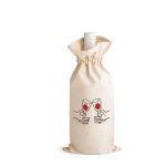 JEROME. Borsa per bottiglia in cotone 100% (180 g/m&sup2;)