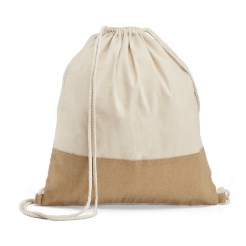 SABLON. 100% bavlněn&aacute; stahovac&iacute; ta&scaron;ka (160 g/m&sup2;) - Př&iacute;rodn&iacute;