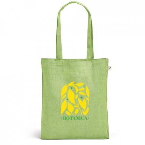 RYNEK. Ta&scaron;ka z recyklovanej bavlny (70 %), polyester (30 % rPET) (140 g/m&sup2;) - Svetlozelen&aacute;