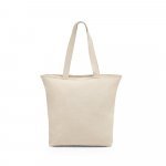 HACKNEY. Bolsa de algod&oacute;n 100% con cremallera (280 g/m&sup2;) - Natural claro