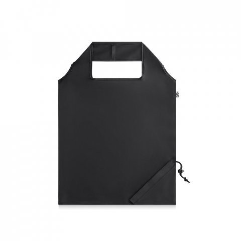 BEIRA. Sammenleggbar pose i 190T resirkulert polyester (100 % rPET) - Svart