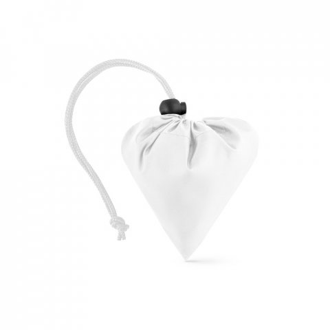 BEIRA. Sammenleggbar pose i 190T resirkulert polyester (100 % rPET) - Hvit