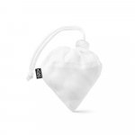 BOLZANO. Sac pliable en maille et polyester recycl&eacute; 190T (100% rPET) - Blanc