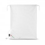 BOLZANO. Sac pliable en maille et polyester recycl&eacute; 190T (100% rPET) - Blanc