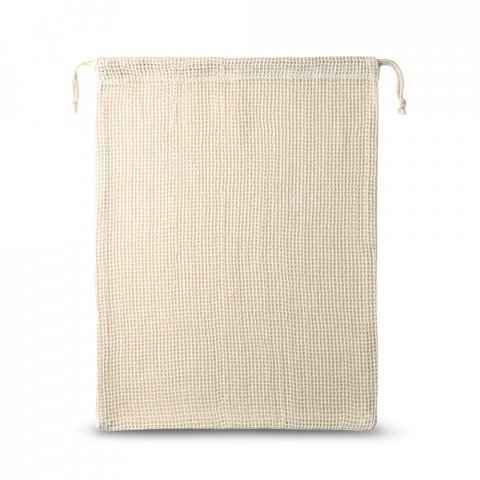 NAPOLI. 100 % puuvillakassi (120 g/m&sup2;), jonka etupuolella on 100 % puuvillaverkkokangas (100 g/m&sup2;) - Natural (vaalea)