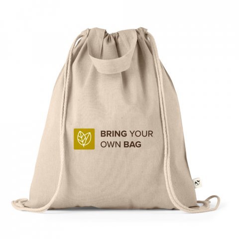RISSANI. Мешка с рециклиран памук (70%) и полиестер (30% rPET) (140 гр/м&sup2;) - естествен