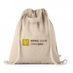 RISSANI. Мешка с рециклиран памук (70%) и полиестер (30% rPET) (140 гр/м&sup2;) - естествен