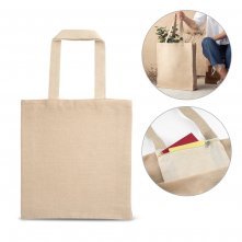 PADOVA. Saco de juco (275 g/m&sup2;) com bolso interior em 100% algod&atilde;o (120 g/m&sup2;)