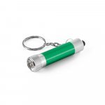 LERGAN. Llavero de aluminio con linterna de 3 LED - Verde