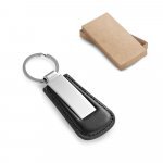 BACHMANN. Metalni privezak za ključeve sa PU okvirom