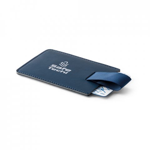 POPPY. RFID-blokkerende PU kaarthouder - Blauw