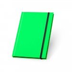 WATTERS. Bloco de notas A5 em PU fluorescente com folhas pautadas - Verde claro