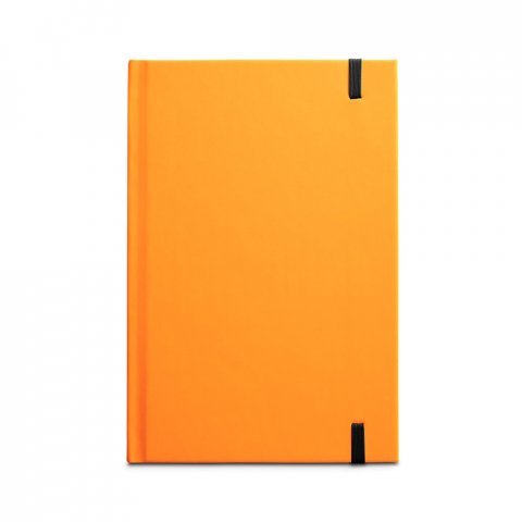 WATTERS. Bloco de notas A5 em PU fluorescente com folhas pautadas - Laranja