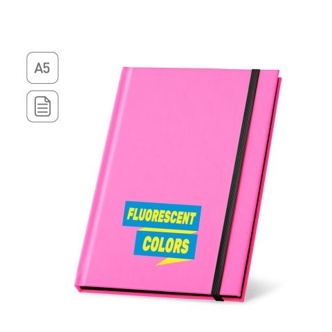 WATTERS. Sveska A5 formata od fluorescentne PU tkanine sa linijama