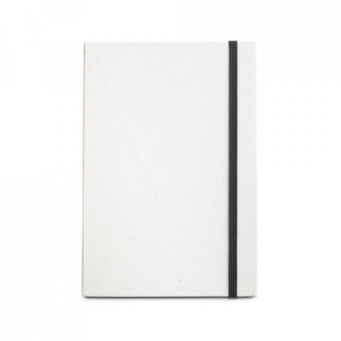 MILKY. Bloc-notes A5 avec couverture rigide en papier 100 % recycl&eacute; - Noir