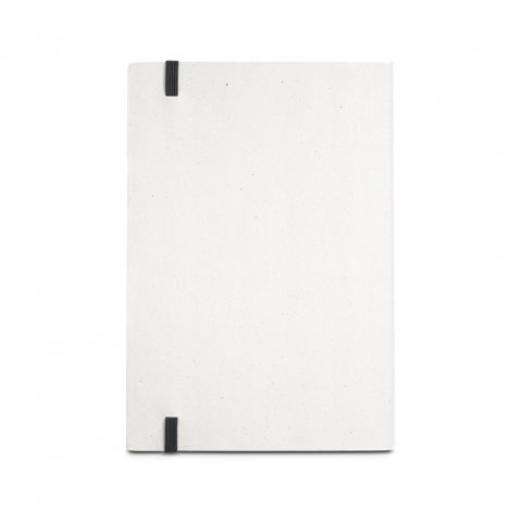 MILKY. Bloc-notes A5 avec couverture rigide en papier 100 % recycl&eacute; - Noir