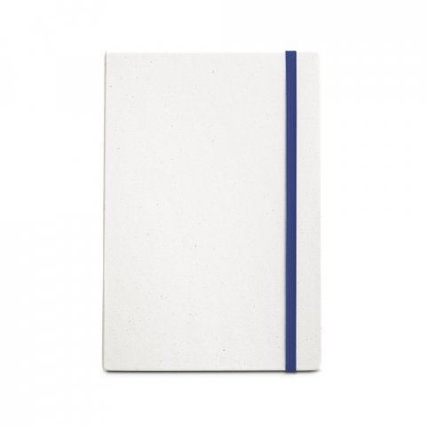 MILKY. Bloc-notes A5 avec couverture rigide en papier 100 % recycl&eacute; - Bleu