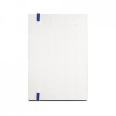 MILKY. Bloc-notes A5 avec couverture rigide en papier 100 % recycl&eacute; - Bleu