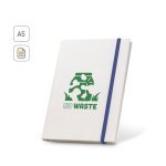 MILKY. Sveska A5 formata sa čvrstim koricama napravljenim od recikliranih kartonskih kutija za mleko