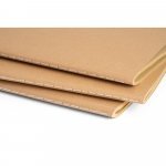 ALCOTT A4. A4 notepad with Kraft paper cover (250 g/m&sup2;) and plain pages - Natural