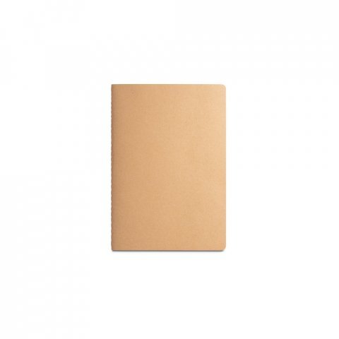ALCOTT A5. A5 notesblok med kartonomslag (250 g/m&sup2;) og almindelige sider - Naturlig