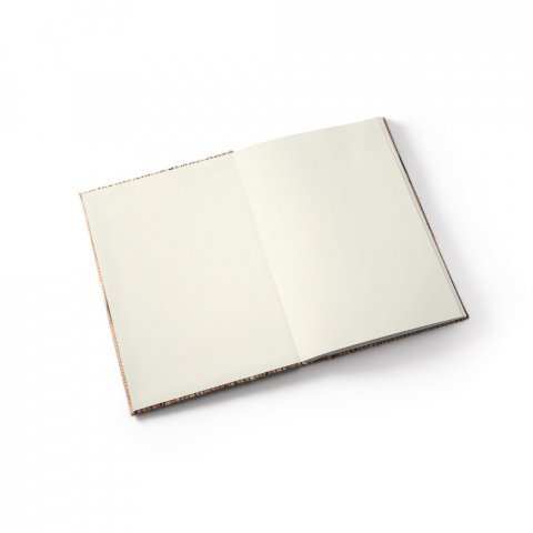 NERUDA. Notizbuch A5 mit Hardcover aus Naturstroh - Natur