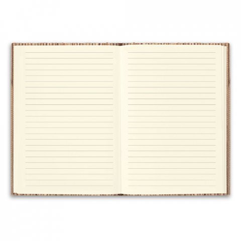 NERUDA. Notizbuch A5 mit Hardcover aus Naturstroh - Natur