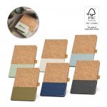 KLEE. Bloco de notas A5 em corti&ccedil;a e linho com folhas pautadas