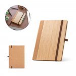 ORWELL. Notebook A5 cu copertă cartonată din bambus și foi de plută