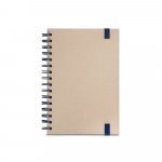 PROUST. Z&aacute;pisn&iacute;k A5 s kroužky, pevn&aacute; vazba, vyroben&yacute; z pap&iacute;ru cukrov&eacute; třtiny (80% cukrov&eacute; třtiny) s čist&yacute;ch str&aacute;nek - Modr&aacute;