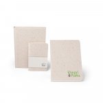 ORGANIC SEMI-RIGID. Blocnotes A5 cu copertă semirigidă din materie organică de elefant (80%)