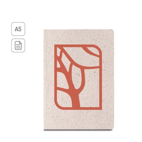 ORGANIC SEMI-RIGID. Blok A5 formata sa polukrutim povezom napravljen od organske materije slona (80%)
