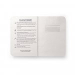 TEAPAD SEMI-RIGID. Blok A5 formata sa polukrutim poklopcem napravljenim od otpada listova čaja (65%) - Natural