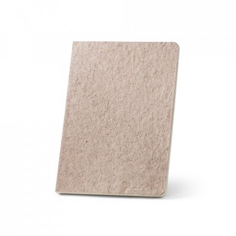 TEAPAD SEMI-RIGID. Blok A5 formata sa polukrutim poklopcem napravljenim od otpada listova čaja (65%) - Natural