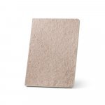 TEAPAD SEMI-RIGID. Blok A5 formata sa polukrutim poklopcem napravljenim od otpada listova čaja (65%) - Natural