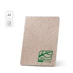 TEAPAD SEMI-RIGID. Blok A5 formata sa polukrutim poklopcem napravljenim od otpada listova čaja (65%)