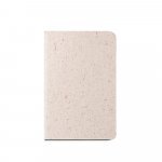 ORGANIC SOFT. Blocnotes A6 cu copertă flexibilă realizată din materie organică de elefant (80%) - Natural deschis