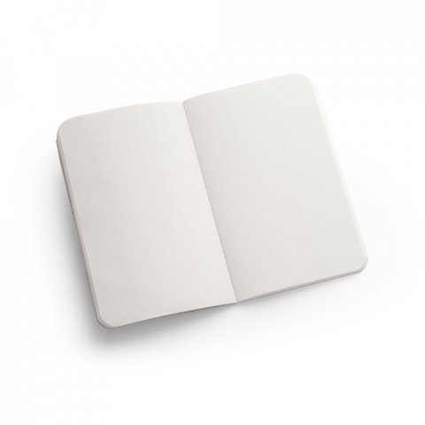 ORGANIC SOFT. Blocnotes A6 cu copertă flexibilă realizată din materie organică de elefant (80%) - Natural deschis