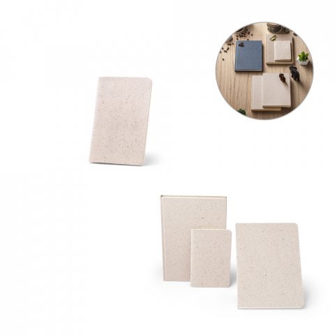 ORGANIC SOFT. Blocnotes A6 cu copertă flexibilă realizată din materie organică de elefant (80%)