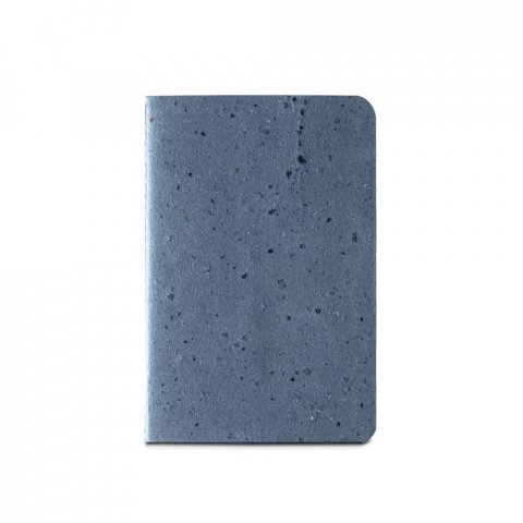 COFFEEPAD SOFT. A6 blok za beleženje sa fleksibilnim koricama od ljuske kafe (65%) - Plava