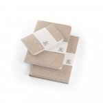 TEAPAD SOFT. A6-notitieblok met flexibele omslag gemaakt van theebladerenafval (65%)