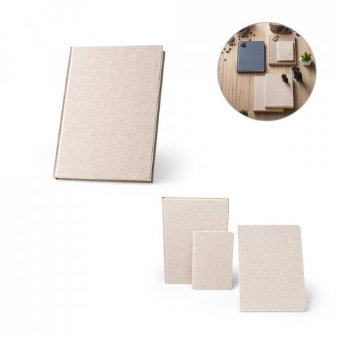 ORGANIC RIGID. A5 blokčić sa tvrdim povezom napravljen od organske materije slona (80%)