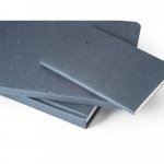 COFFEEPAD RIGID. A5-&ouml;s jegyzetf&uuml;zet k&aacute;v&eacute;h&eacute;j hullad&eacute;kb&oacute;l k&eacute;sz&uuml;lt kem&eacute;ny bor&iacute;t&aacute;ssal (65%)