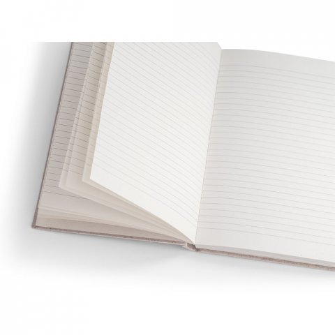 TEAPAD RIGID. Notatnik A5 z twardą okładką wykonany z odpad&oacute;w liści herbaty (65%) - Naturalny