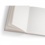 TEAPAD RIGID. Notatnik A5 z twardą okładką wykonany z odpad&oacute;w liści herbaty (65%) - Naturalny