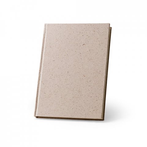 TEAPAD RIGID. Notatnik A5 z twardą okładką wykonany z odpad&oacute;w liści herbaty (65%) - Naturalny